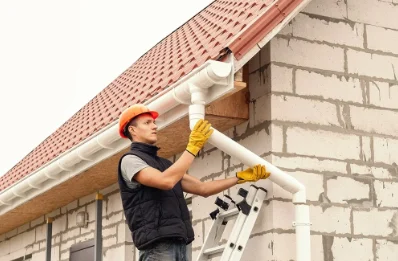 Pose et remplacement de gouttières à Fontenailles